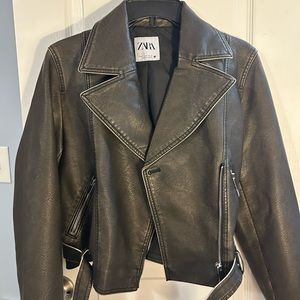 ZARA Faux Leather Jacket